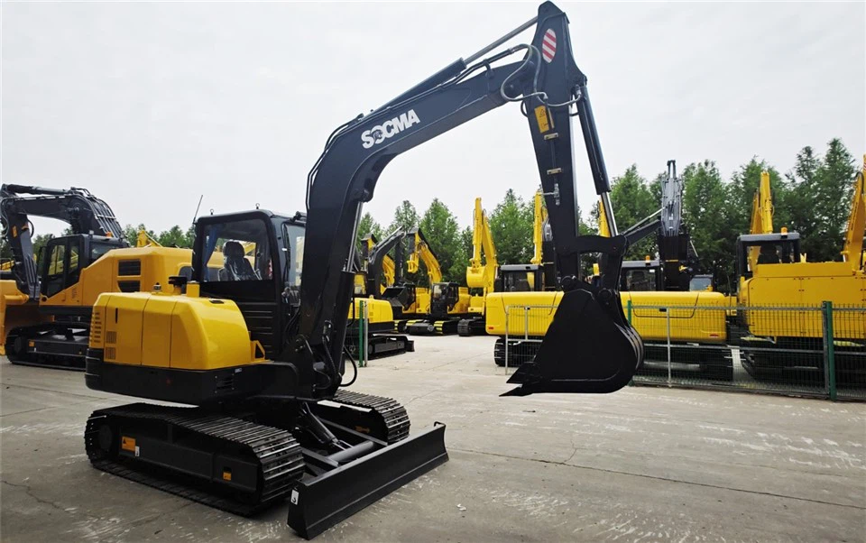 6 Ton Diesel Mini Excavators Compact Construction Machinery With Yanmar Engine High Efficiency