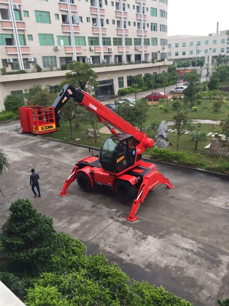 SOCMA Rotating Telehandler Sale Telehandler 360 Degree Rotator Rotating Telehandler 15 Meters